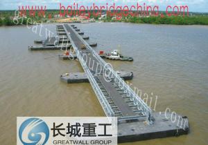 China Pontoon Bailey bridge/Temporary Steel Bridge factory