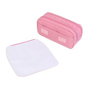 Double Layer Sublimation Pencil Case Blank DIY Custom Polyester Sublimation