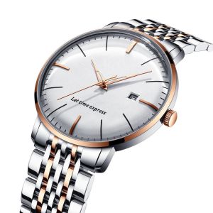 Water Resistant Automatic Quartz Watch Quartz Movement Stainless Steel Back