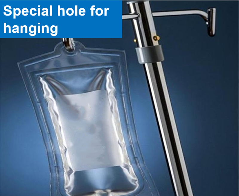 500ml 1000ml Sodium Chloride Infusion Bag Intravenous Single Port Non-PVC IV Fluid Bag with Euro Cap