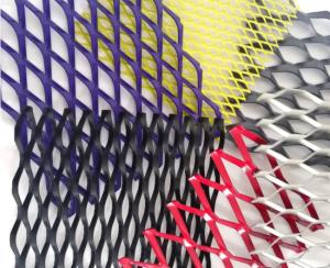 China Diamond Facade Expanded Metal Wire Mesh Material Aluminium 5052 factory