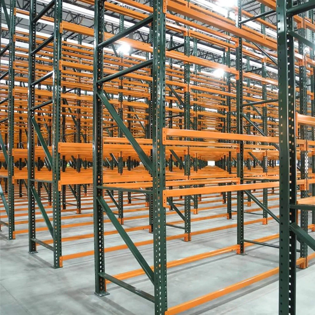 Boltless Custom Pallet Rack with Teardrop Style Upright Frame and Wire Mesh Decking