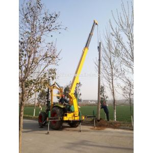 Customized telegraph pole erection machine digger for solar power project