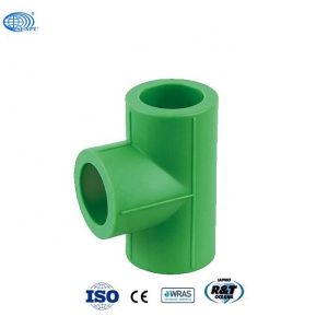 China Green PPR Reducing Tee DIN16962 PPR Pipes Fittings Quick Coupling on sale