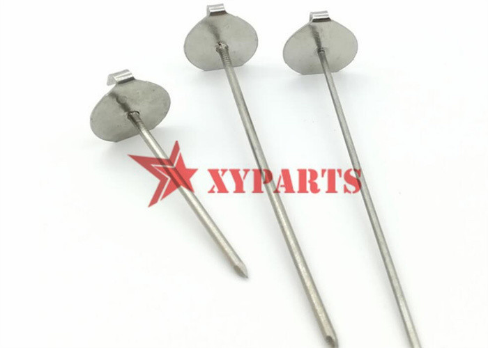 Galvanized Steel Or SS304 2-1 / 2" Building Insulation Lacing Pins With Washers
