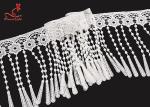 12cm Wide Polyester Guipure Lace Chemical Water Soluble Lace Trimmings for