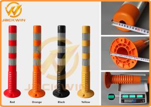 China Road Safety Reflective Strip TPU 75cm Flexible Delineator Post For Hotel Parking Lot factory