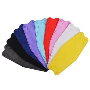 China Flat Fold Mascarillas Kf94 Medical Face Mask Meltblown Fabric factory
