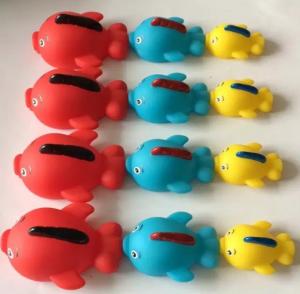 China Rubber Natural Rubber Baby Toys ,Sea Creature Bath Toys With Magnetic Connectors factory