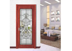 China Polished Hollow Structure Durable Clear Beveled Glass Panels For Window / Door / Curtain factory
