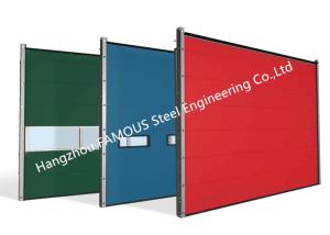 China Polyurethane Core Overhead Steel Door Fully Automatic Wind Resistant Industrial Lifting Door factory
