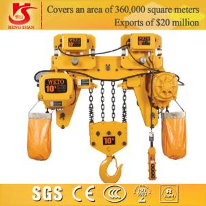 China Electric 10 ton 3-10m chain hoist factory