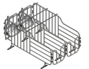 China Customized 800 Sows Farming Equipment Gestation Cage For Sow factory