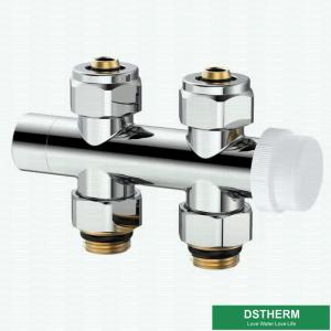 China Customized Logo Shinning Chrome Plated Heavier H Type Thermostatic Temperature Straight Brass TRV factory