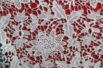 100% Polyester Chemical embroidery lace fabric for lady's dresses and Garment