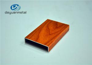 China Office Building Wood Grain Aluminum Profiles Shapes GB/75237-2008 factory