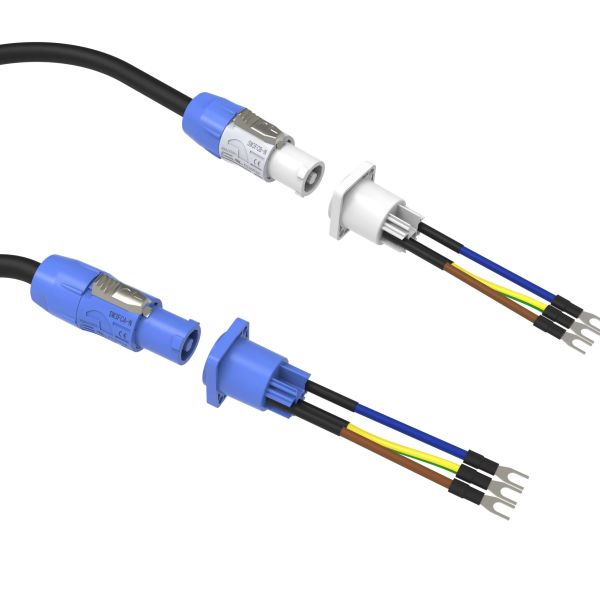 China Indoor Ip44 250v Ac Powercon Connector Female Socket Power Connector for Led Display factory