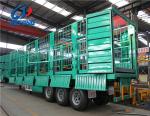 Air / Mechanical Suspension Animal Transport Fence Trailers For Livestock