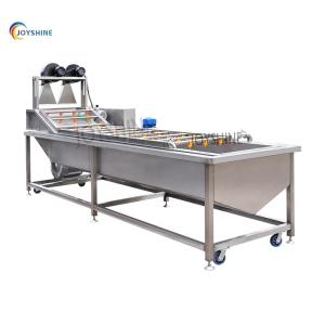 China Automatic Conveyor Belt Industrial Fruit Vegetable Cleaning Machine for Farms 480kg factory