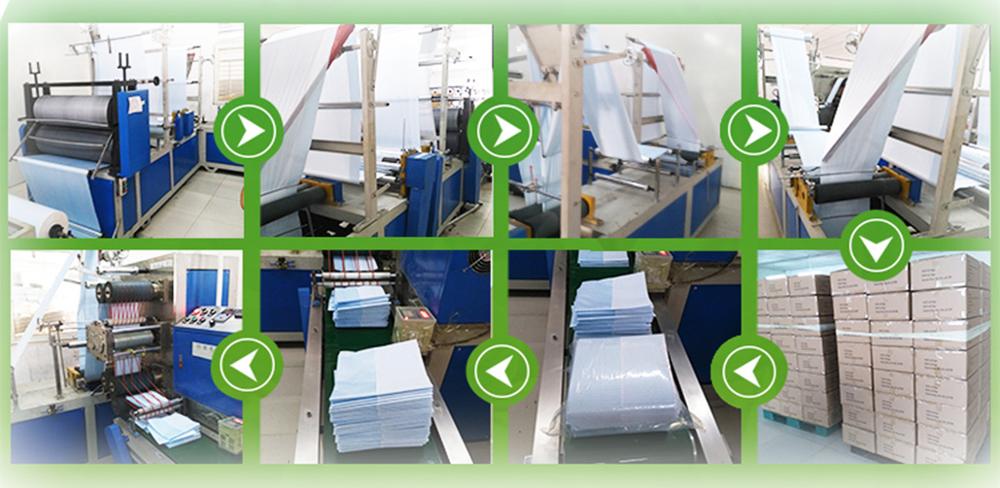 China factory cheap price for the Medical Disposable Waterproof Paper Aprons