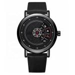 Black Chain Alloy Quartz Wrist Watch 3ATM Antiwater 70g Weight