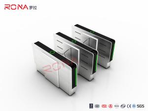China Waist Height Flap Barrier Gate Access Control Barcode Flap Barrier Turnstile For Museum factory