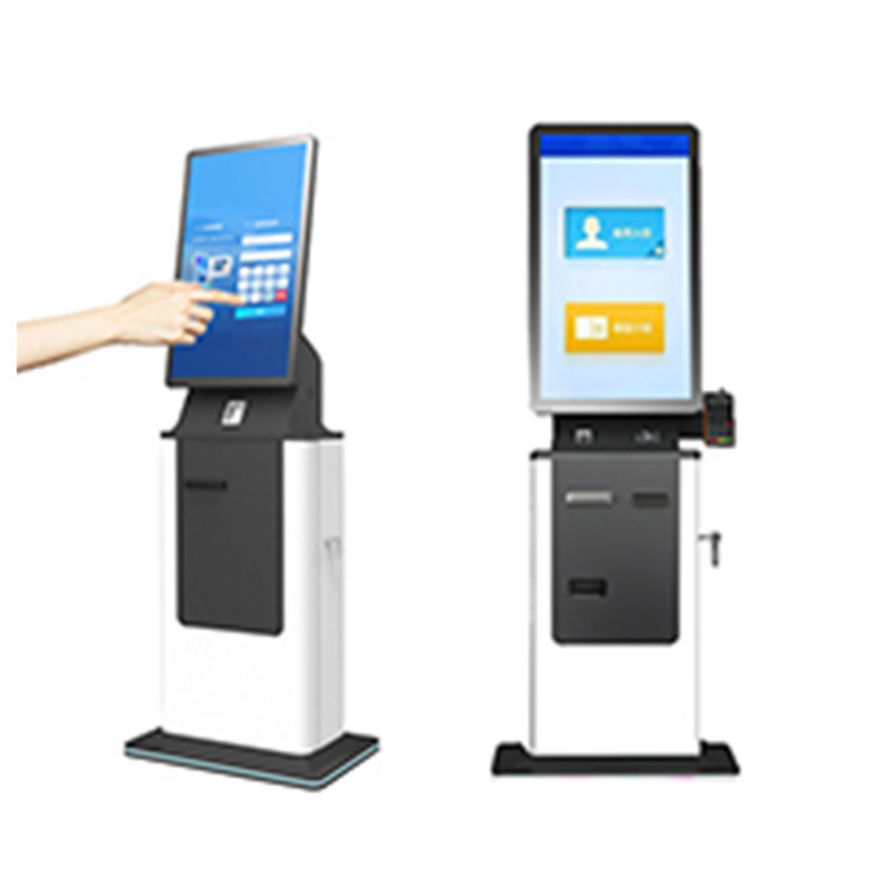 High Capacity Bill Acceptor Self Service Kiosk Terminal with 32Inch Capacitive Touch Screen and QR Code Scanner