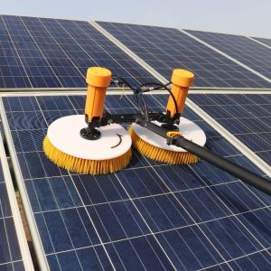 China Telescopic Pole Machine Solar Panel Cleaning Brush Reach Heights in 3/5/7.5m Lengths on sale
