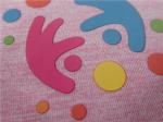 Shiny Black TPU Custom Clothing Patches Size 3*4.5cm Wear Resistance