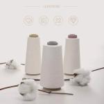 Ne20 Recycle Polyester Dty Yarn Recycled Cotton Raw White For Knitting