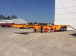 Tri Axles 40ft Yellow Color Skeleton Semi Trailer For Container