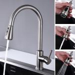OEM ODM Pull Down SS304 Touch Sensitive Kitchen Faucet