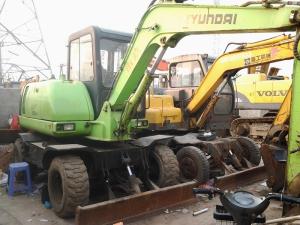 China Used Mini Wheel Excavator Hyundai R60W-5 factory