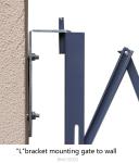 Doorway Control Steel Folding Security Gates For Windows Easily Installation