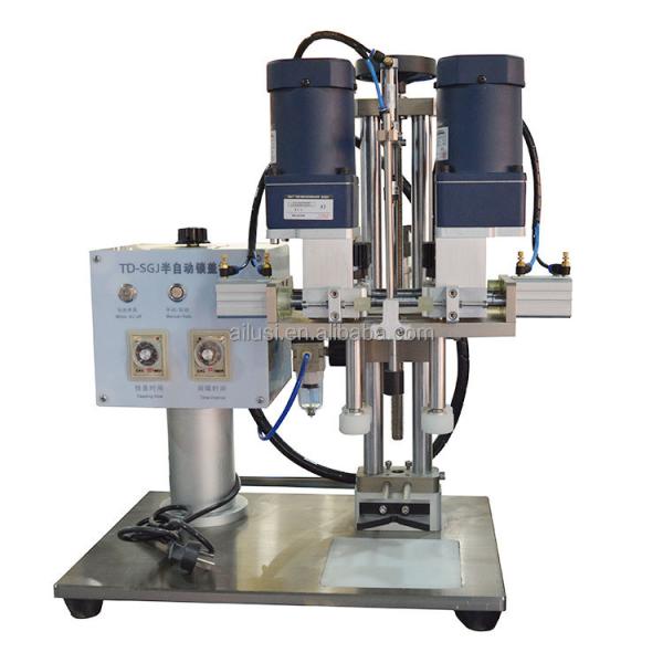 China 220V/50Hz Semi-Automatic Jars Plastic Lids Screw Bottle Capping Machine factory