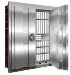 UL Standard Anti Theft Vault Room Door , Fireproof Security Door Stainless Steel