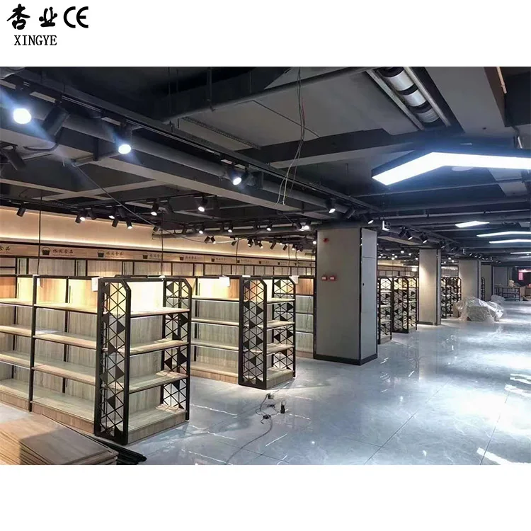 Xingye Factory Custom Size Gondola Shelving Supermarket Shelves Metal