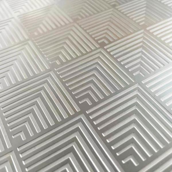 China Customized Pattern Etched Stainless Steel Sheet 201 304 430 Rustproof factory