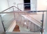 304 Stainless Steel 850mm Handrail Glass Balustrade Square Pipe 1mm