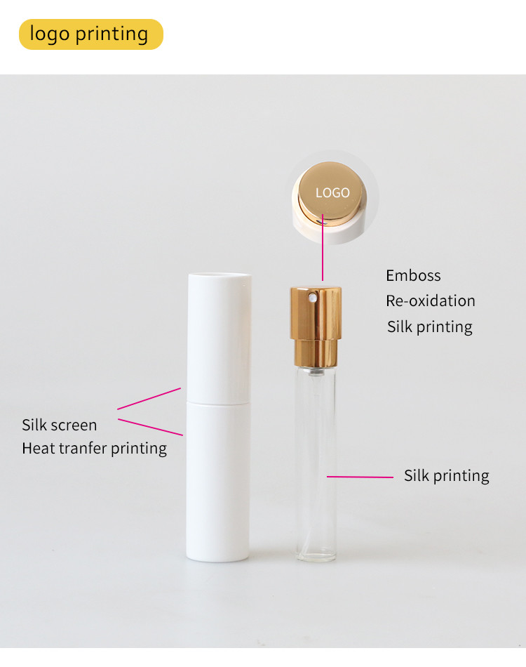 Personalized Twist Up Sprayer Mini Perfume Atomiser with 10ml inner glass vials