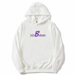 OEM Skateboard Clothing White Hoodie With Logo Print