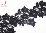 Elegant Flower Patern Water Soluble Lace Trim Embroidery For Prom Dress Lace