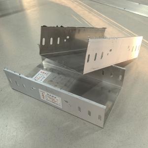 China Customized Sheet Metal Cable Tray Silver For Organized Cable Management 50mm-1000mm factory