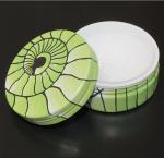 Fancy cosmetic Round Tin Box buteprate cream with plastic inner