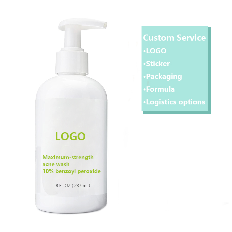 10% Benzoyl Peroxide Facial Cleanser Deep Clean Acne Remove Dead Skin Pore Scrub Wash Facial Clean Oil Control Face Care