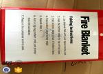 Fire Resistant Fiberglass Fire Blanket FireProof Covers White / Brown