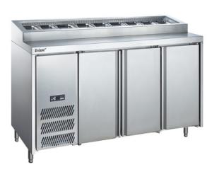 China +6℃ to 0℃ Pizza Commercial Refrigerator Freezer 400L Air Cooling Food Case factory