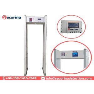 TamperProof Portable Walk Through Security Detector LCD Display With 33 Preset