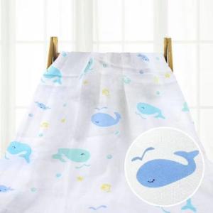 China Infant Organic Cotton Swaddle Blankets Super Soft Water Absorbent Safe Healthy factory