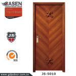 Natural Teak Veneer Solid Wood Flush Doors 45mm Thick Mid Century Wood Door